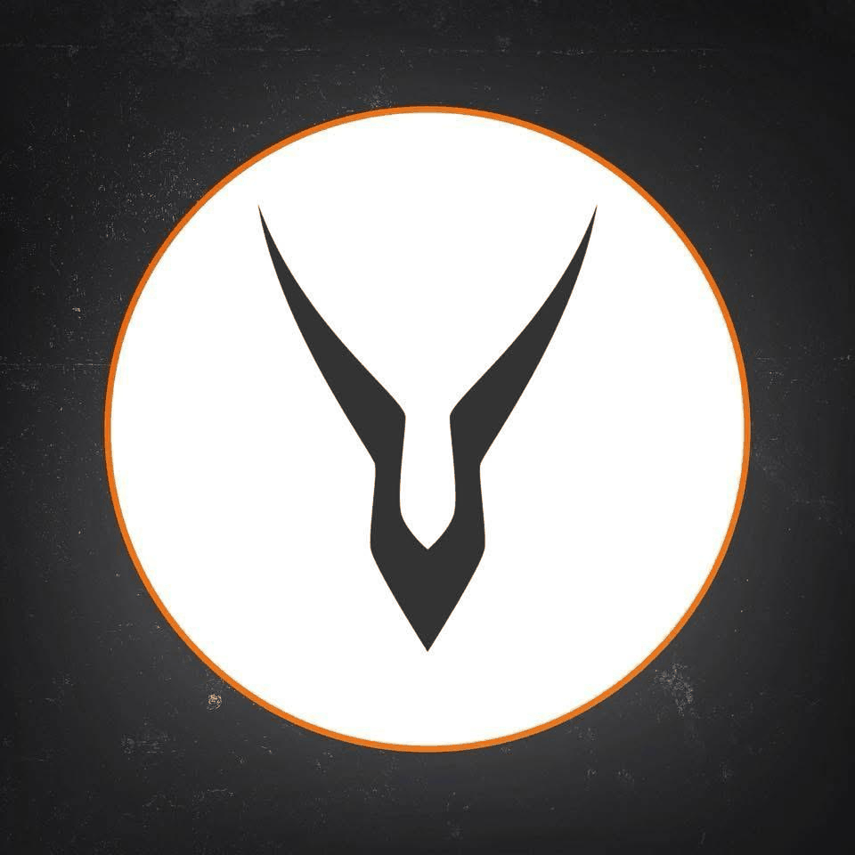 Black antelope-head emblem